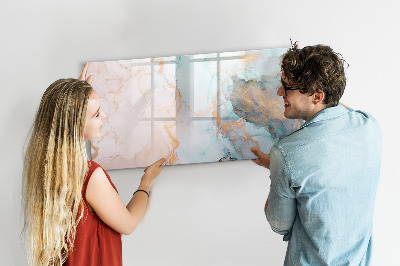 Magnetisch planbord voor de muur van bedrukt glas Abstracte schilderkunst