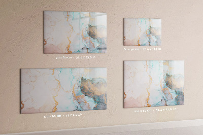 Magnetisch planbord voor de muur van bedrukt glas Abstracte schilderkunst