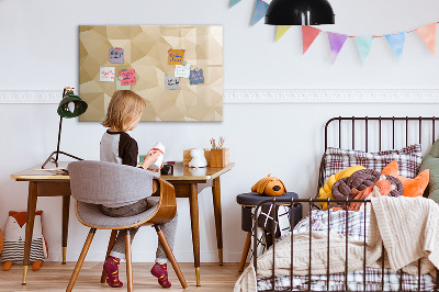 Magnetisch planbord voor de muur van bedrukt glas Abstracte driehoeken