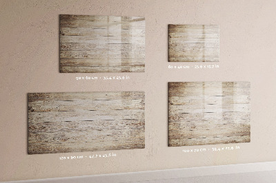 Uitwisbaar glazen planbord met magnetische functie Houten panelen