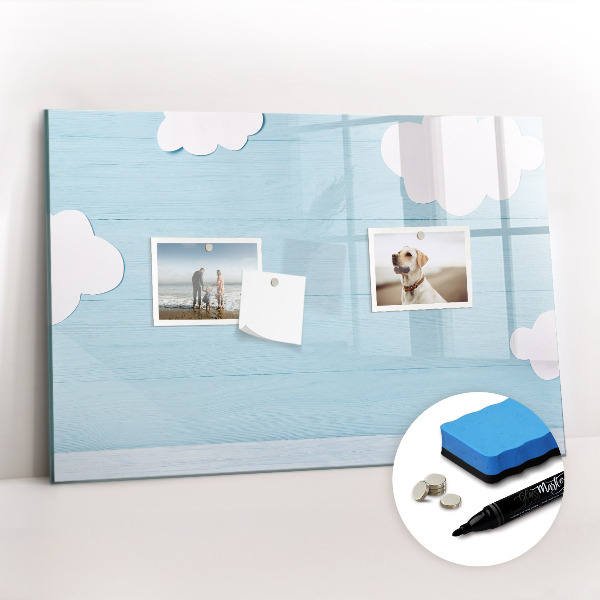 Magnetisch planbord voor de muur van bedrukt glas Kinderbord