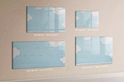 Magnetisch planbord voor de muur van bedrukt glas Kinderbord