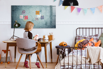 Uitwisbaar glazen planbord met magnetische functie Vintage kaart