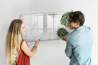 Beschrijfbaar magneetbord van glas met design Sierplanten