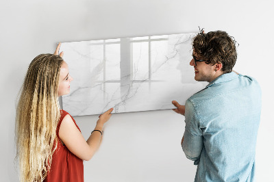 Magnetisch planbord voor de muur van bedrukt glas Decoratief marmer