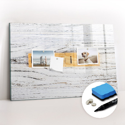 Uitwisbaar glazen planbord met magnetische functie Familie