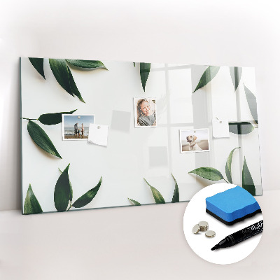 Magnetisch planbord voor de muur van bedrukt glas Bladframe