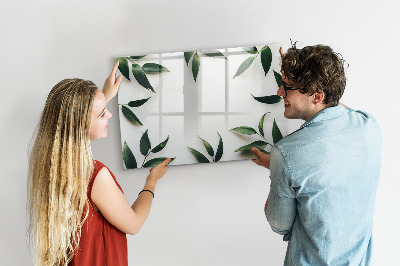Magnetisch planbord voor de muur van bedrukt glas Bladframe