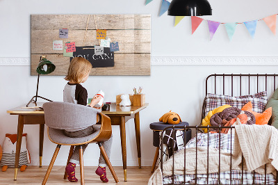 Uitwisbaar glazen planbord met magnetische functie Jij kunt schrijven!