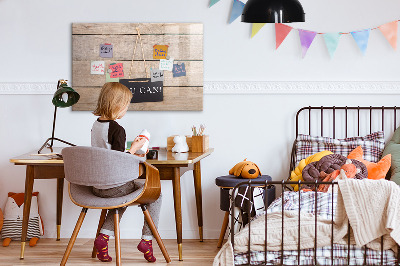 Uitwisbaar glazen planbord met magnetische functie Jij kunt schrijven!