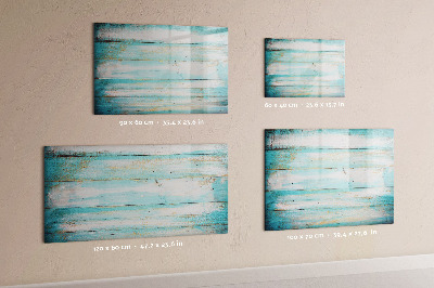 Uitwisbaar glazen planbord met magnetische functie Blauwe borden