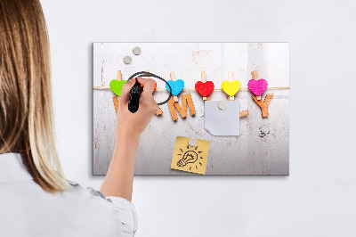 Uitwisbaar glazen planbord met magnetische functie De inscriptiefamilie