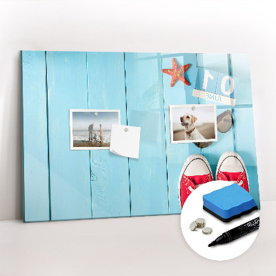 Magnetisch planbord voor de muur van bedrukt glas De eerste zomerdag