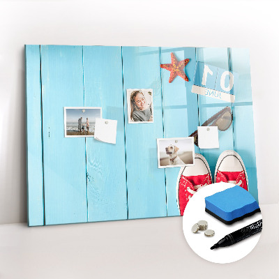 Magnetisch planbord voor de muur van bedrukt glas De eerste zomerdag