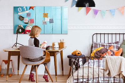 Magnetisch planbord voor de muur van bedrukt glas De eerste zomerdag