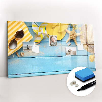 Uitwisbaar glazen planbord met magnetische functie Strandaccessoires