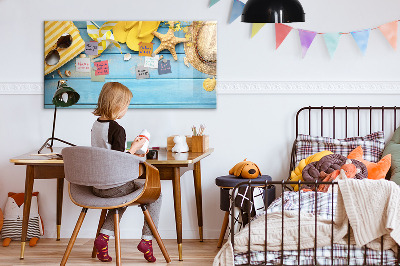 Uitwisbaar glazen planbord met magnetische functie Strandaccessoires