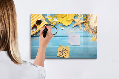 Uitwisbaar glazen planbord met magnetische functie Strandaccessoires