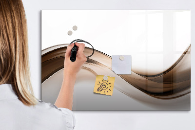 Magnetisch planbord voor de muur van bedrukt glas Abstracte lijn