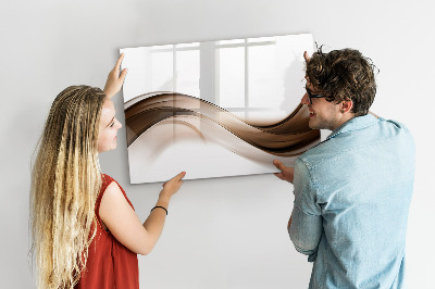 Magnetisch planbord voor de muur van bedrukt glas Abstracte lijn