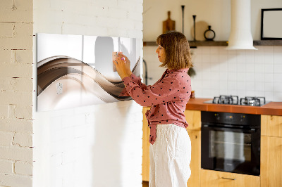 Magnetisch planbord voor de muur van bedrukt glas Abstracte lijn