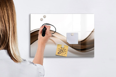 Magnetisch planbord voor de muur van bedrukt glas Abstracte lijn