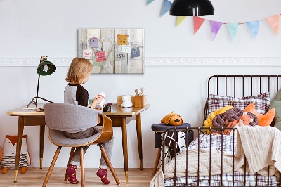 Uitwisbaar glazen planbord met magnetische functie Het opschrift liefde