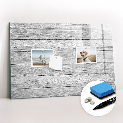 Magnetisch planbord voor de muur van bedrukt glas Houten panelen