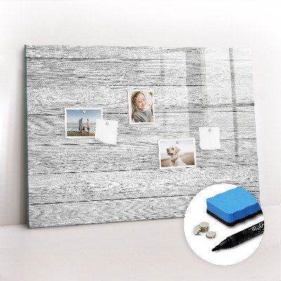 Magnetisch planbord voor de muur van bedrukt glas Houten panelen