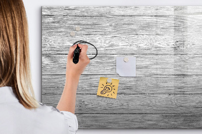 Magnetisch planbord voor de muur van bedrukt glas Houten panelen