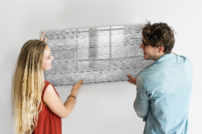 Magnetisch planbord voor de muur van bedrukt glas Houten panelen