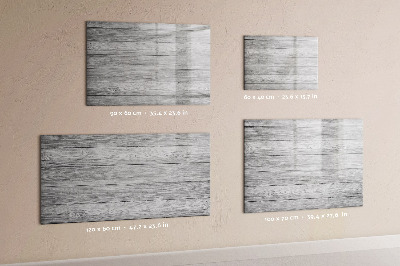 Magnetisch planbord voor de muur van bedrukt glas Houten panelen
