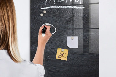 Glazen magneet-memobord voor thuis of op het werk Menubord