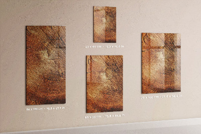 Magnetisch planbord voor de muur van bedrukt glas Dwarsdoorsnede van de stam