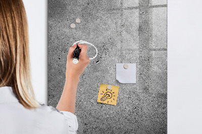 Magnetisch planbord voor de muur van bedrukt glas Concreet
