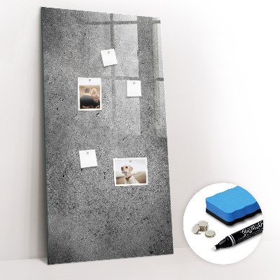Magnetisch planbord voor de muur van bedrukt glas Concreet