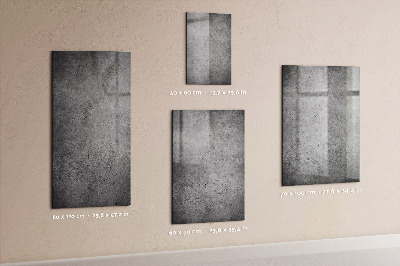 Magnetisch planbord voor de muur van bedrukt glas Concreet