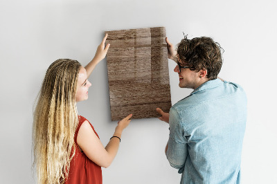 Magnetisch planbord voor de muur van bedrukt glas Nieuw hout