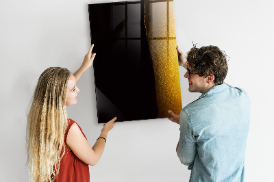 Glazen magneet-memobord voor thuis of op het werk Donker bier