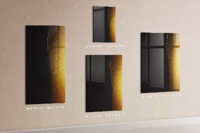 Glazen magneet-memobord voor thuis of op het werk Donker bier