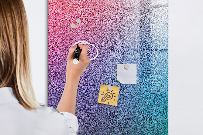 Magnetisch planbord voor de muur van bedrukt glas Gradiëntabstractie