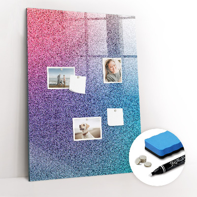 Magnetisch planbord voor de muur van bedrukt glas Gradiëntabstractie