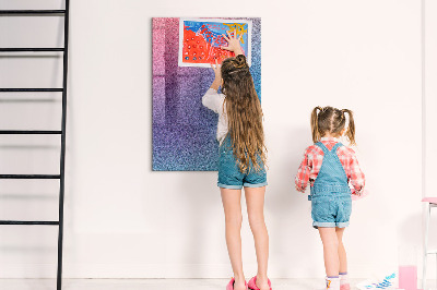 Magnetisch planbord voor de muur van bedrukt glas Gradiëntabstractie