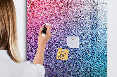Magnetisch planbord voor de muur van bedrukt glas Gradiëntabstractie