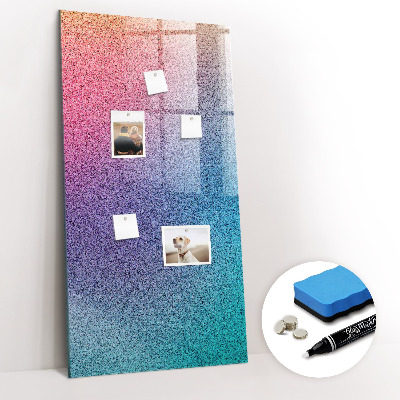 Magnetisch planbord voor de muur van bedrukt glas Gradiëntabstractie