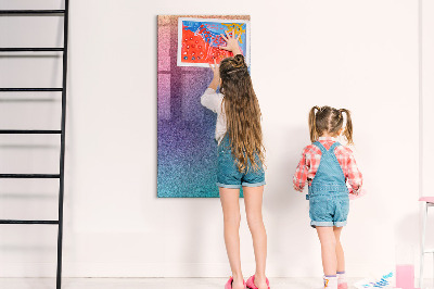 Magnetisch planbord voor de muur van bedrukt glas Gradiëntabstractie