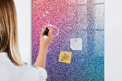 Magnetisch planbord voor de muur van bedrukt glas Gradiëntabstractie
