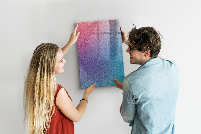 Magnetisch planbord voor de muur van bedrukt glas Gradiëntabstractie