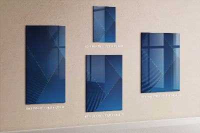 Magnetisch planbord voor de muur van bedrukt glas Decoratief patroon