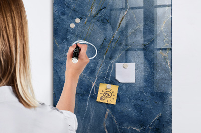 Magnetisch planbord voor de muur van bedrukt glas Decoratief marmer